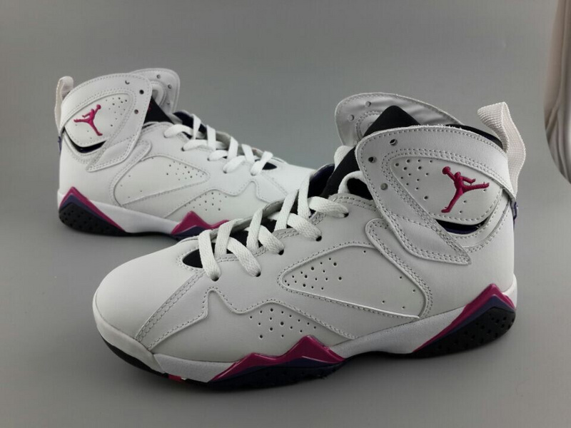 New Air Jordan 7 White Red Black For Women