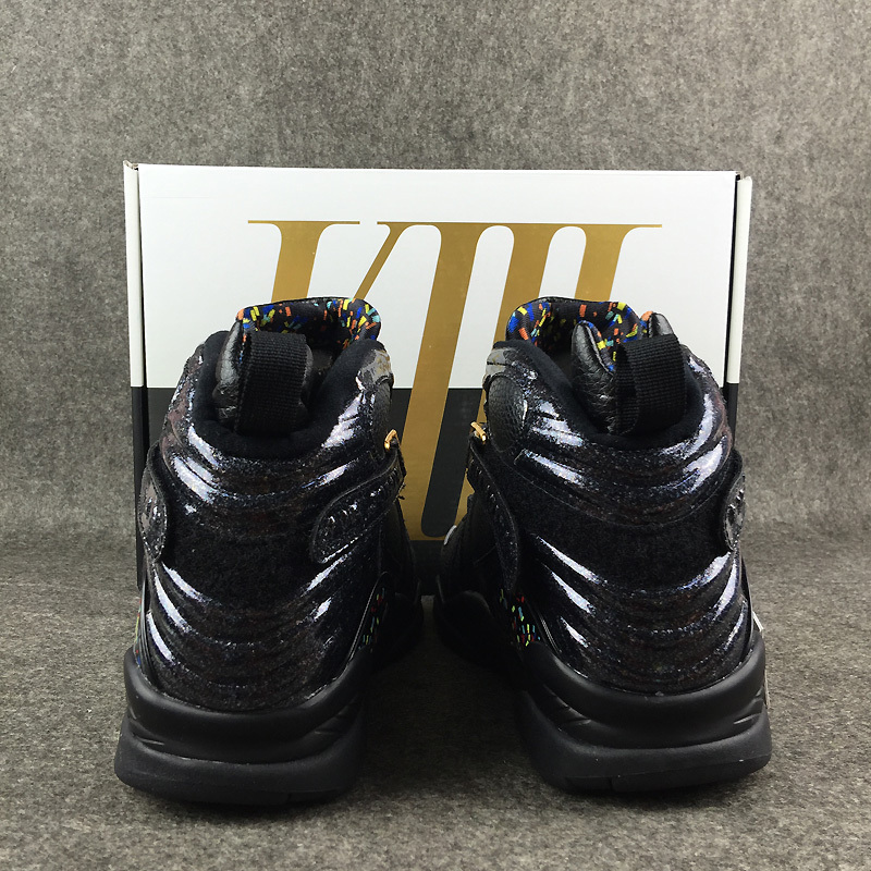 New Air Jordan 8 Black Gold Shoes - Click Image to Close