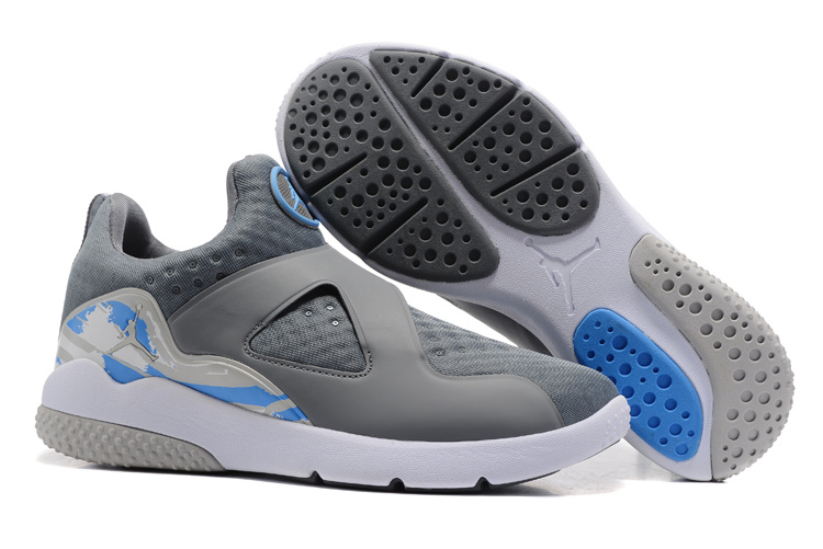 New Air Jordan 8 Grey Blue Training Shoes