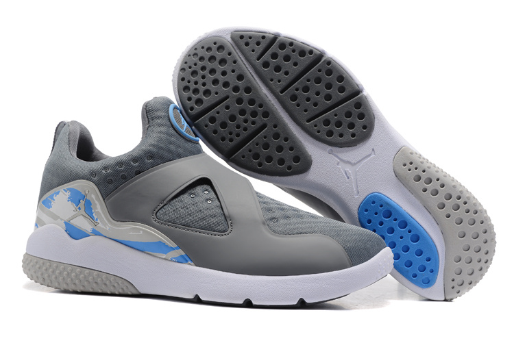 New Air Jordan 8 Grey Blue Training Shoes - Click Image to Close