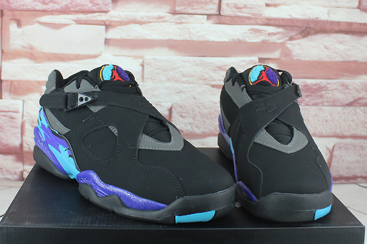 jordan 8 black and purple