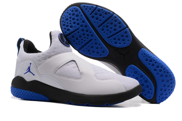 New Air Jordan 8 White Blue Black Training Shoes