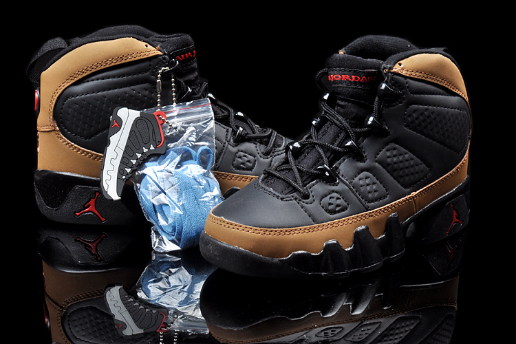 2013 Jordan 9 Black Brown For Kids - Click Image to Close