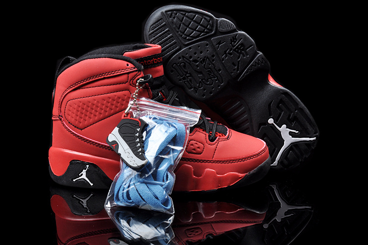 2013 Jordan 9 Red Black For Kids