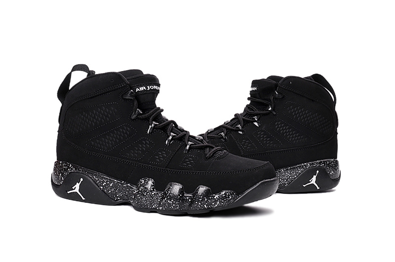 New Air Jordan 9 Retro All Black Shoes