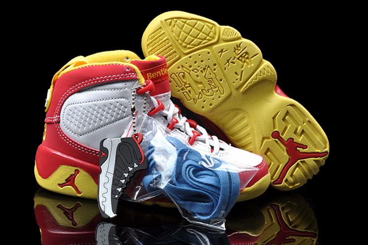 2013 Jordan 9 White Red For Kids - Click Image to Close