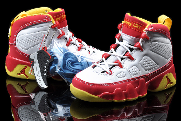2013 Jordan 9 White Red For Kids - Click Image to Close