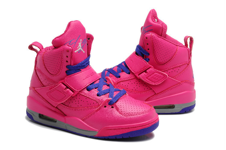 New Air Jordan Flight 4.5 Rose Red Blue Shoes - Click Image to Close