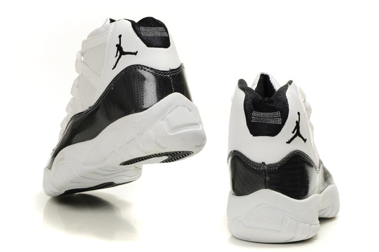 Latest Air Jordan Retro 11 White Black - Click Image to Close