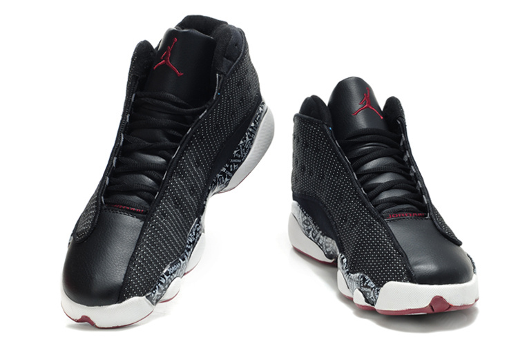 Latest Air Jordan Retro 13 Black White Shoes
