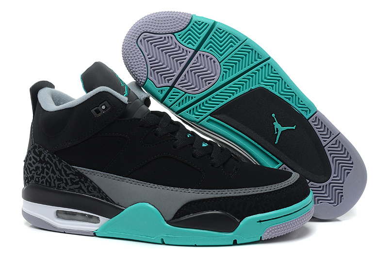 New Arrival Air Jordan Spizike Black Grey Green Shoes