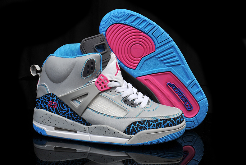 New Air Jordan3.5 Grey Blue White For Women - Click Image to Close