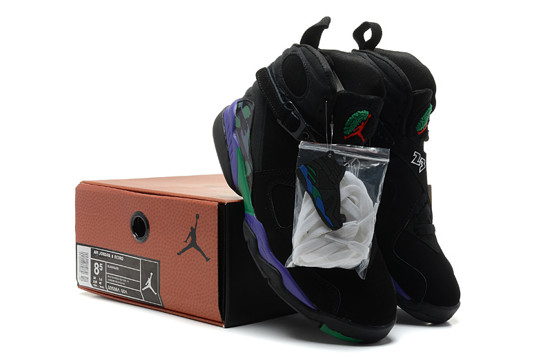 2013 Air jordan 8 Black Purple Shoes - Click Image to Close