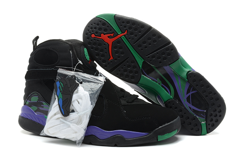 2013 Air jordan 8 Black Purple Shoes - Click Image to Close