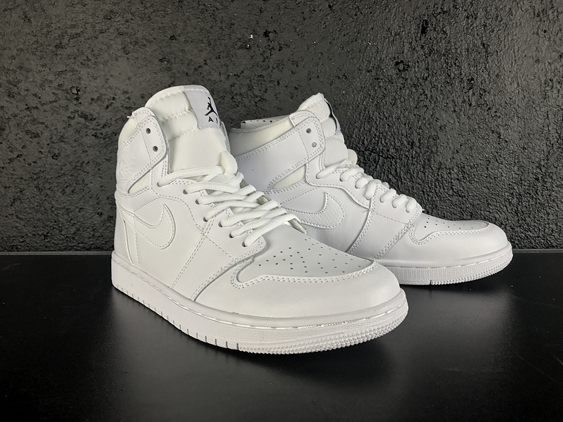 New All White Air Jordan 1 Shoes