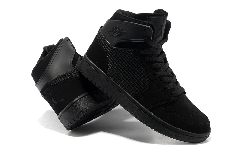 New Arrival Jordan 1 Retro All Black Shoes - Click Image to Close