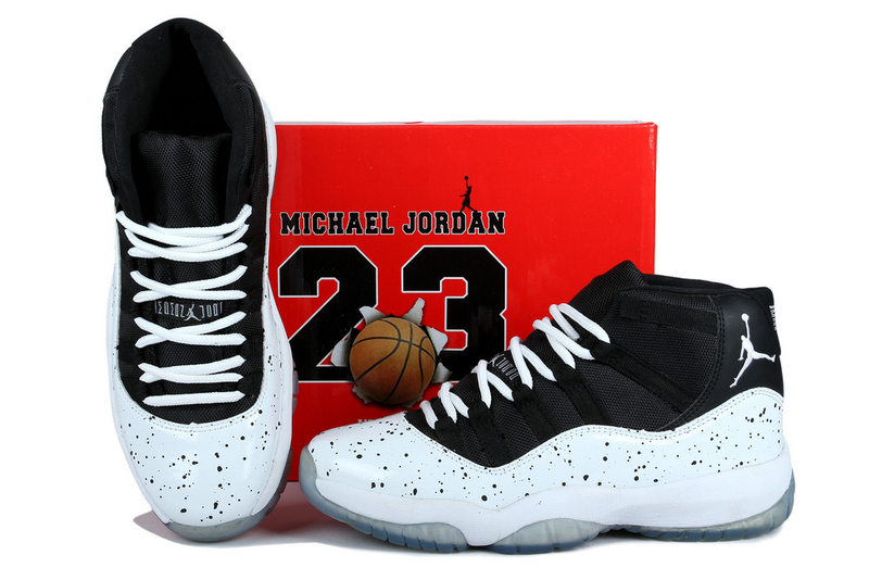 New Arrival Jordan 11 Oreo Edition Black White Shoes