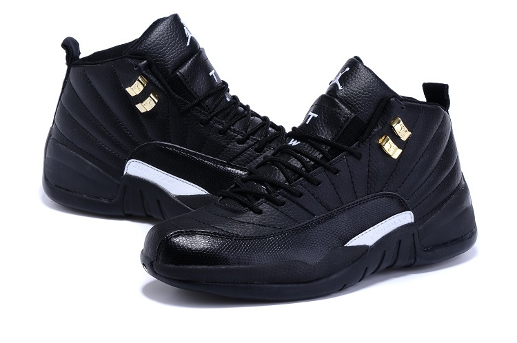 New Jordan 12 Retro All Black Shoes