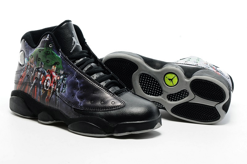 New Jordan 13 Retro the Avengers Black Shoes
