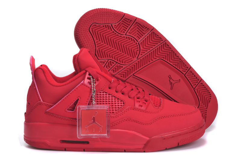 all red jordans womens