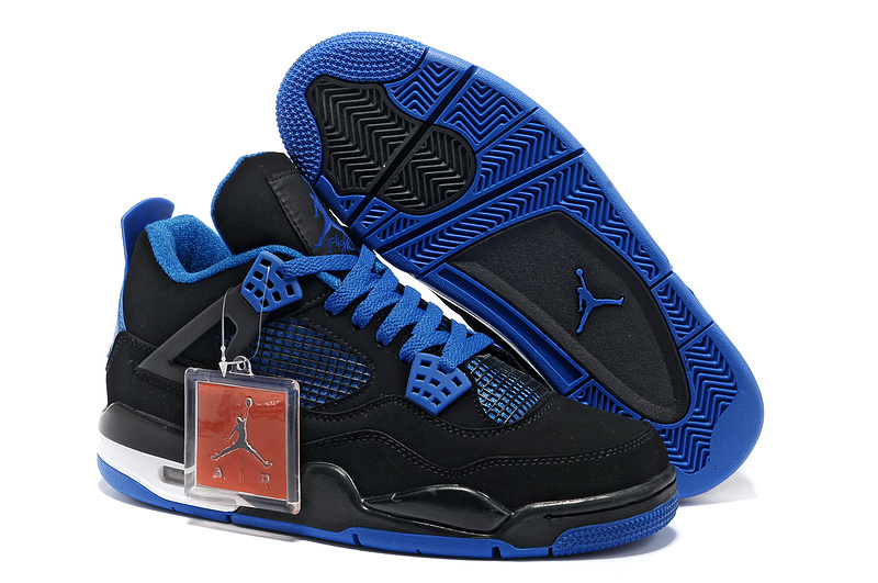 jordan 4 blue and black