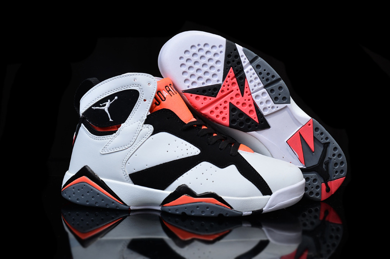 New Original Air Jordan 7 White Black Pink Shoes For Women