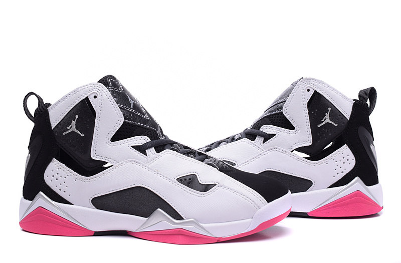 New Jordan 7 White Black Red Shoes For Women