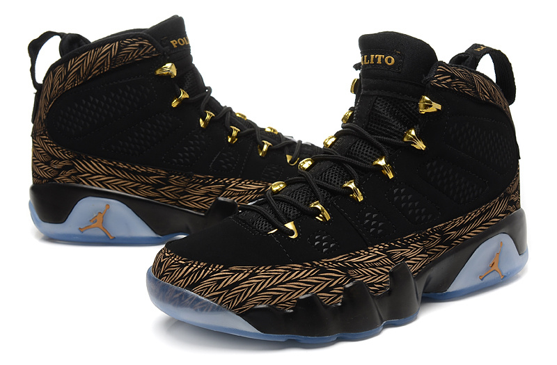 black and gold 23 jordans