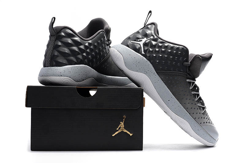 New Jordan Extra Fly Black Grey Basketball Shoes - Click Image to Close