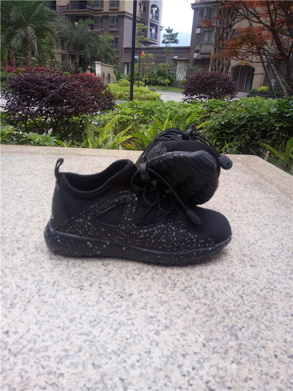 New Jordan Mesh All Black Shoes For Kids - Click Image to Close