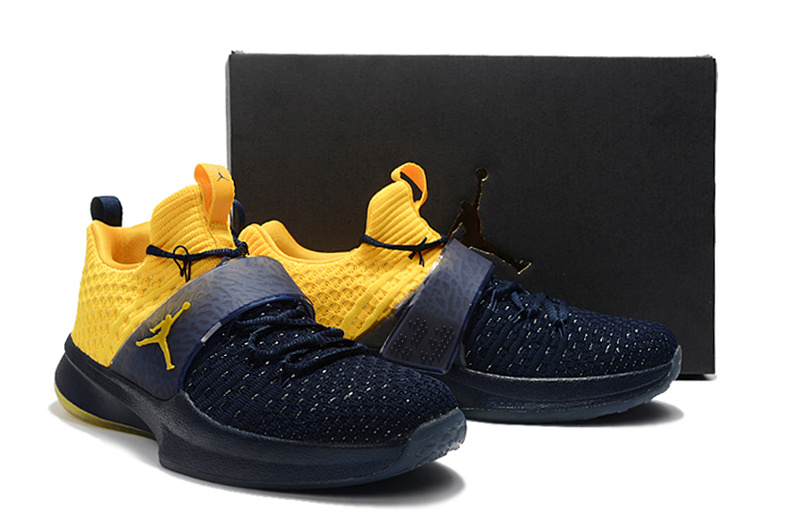 New Jordan Trainer II Deep Blue Yellow