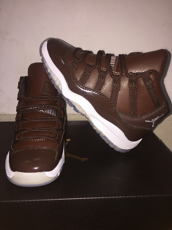 New Kids Air Jordan 11 Coffe Shoes