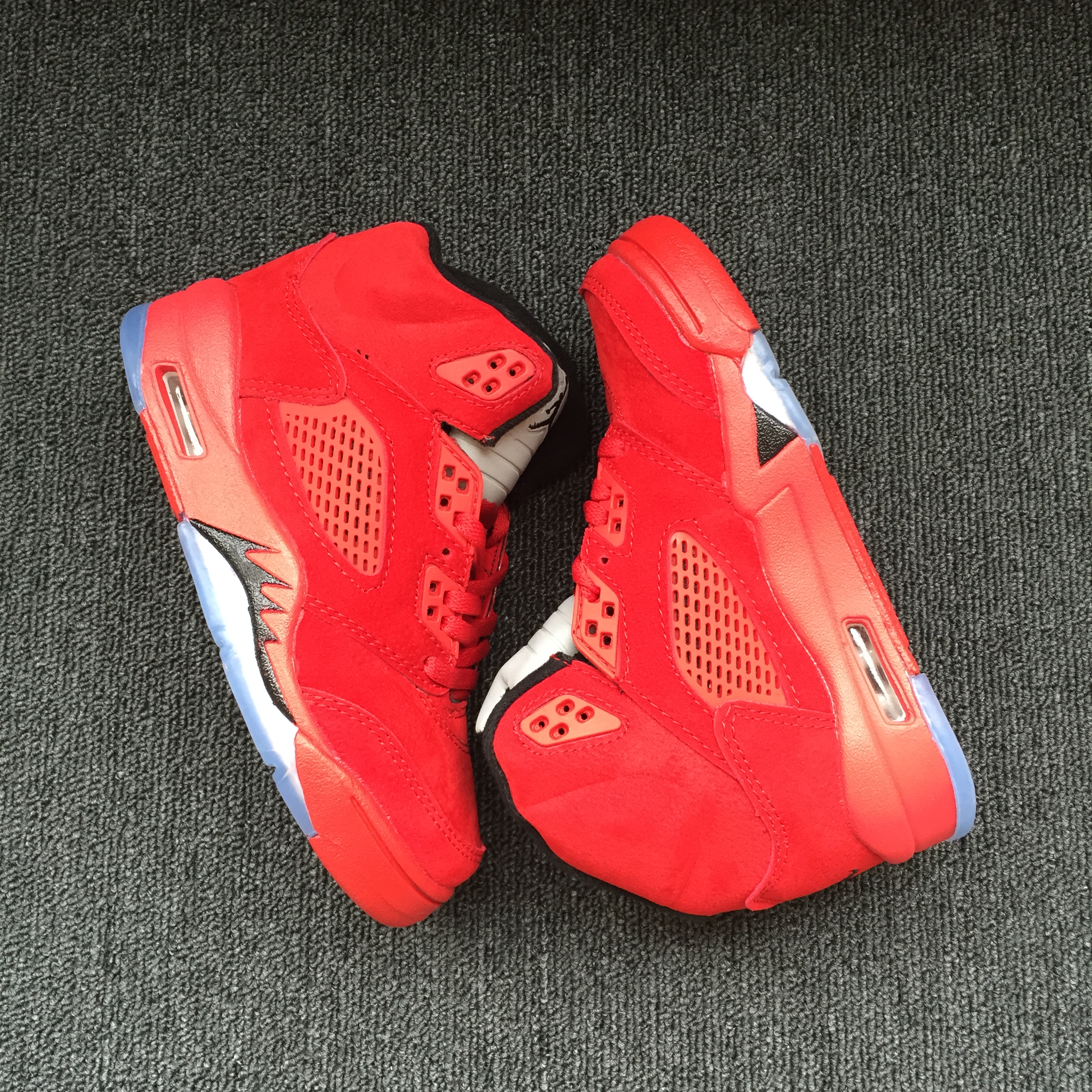 New Kids Air Jordan 5 Bulls Red Shoes - Click Image to Close