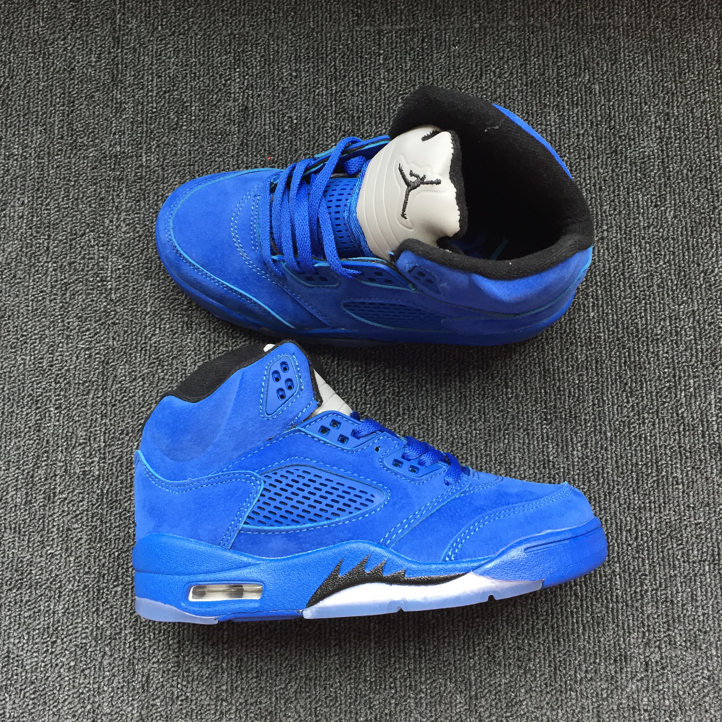 New Kids Air Jordan 5 University Blue Shoes - Click Image to Close