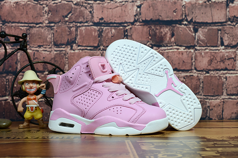 New Kids Air Jordan 6 Pink - Click Image to Close