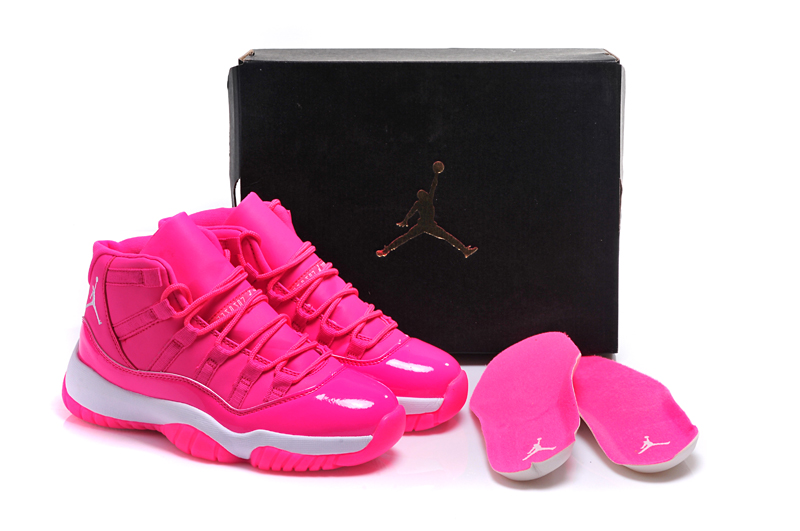 New Women Air Jordan 11 Pink Shoes