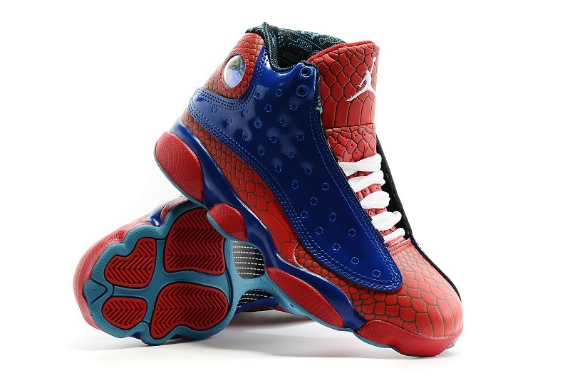 New Women Air Jordan 13 Spiderman Shoes 