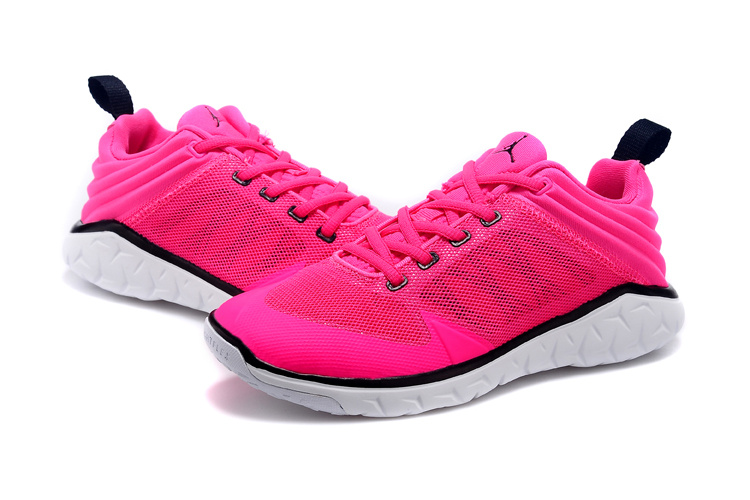 Women Jordan Running Shoes Pink Black 