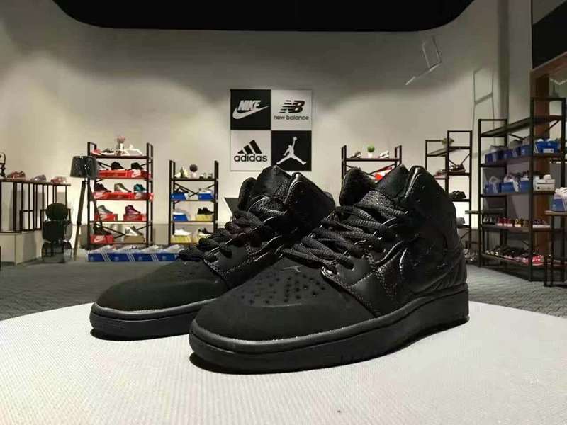 Newly Air Jordan 1 Retro All Black Shoes - Click Image to Close