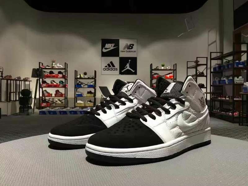 Newly Air Jordan 1 Retro White Black Shoes - Click Image to Close