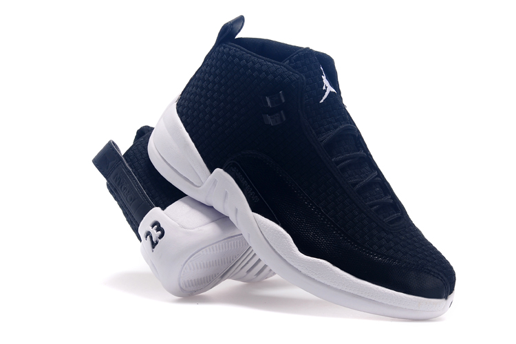 Newly Air Jordan 12 Future Black White Basketball Shoes