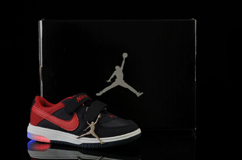 2013 Air Jordan Light Shoes Black Red For Kids