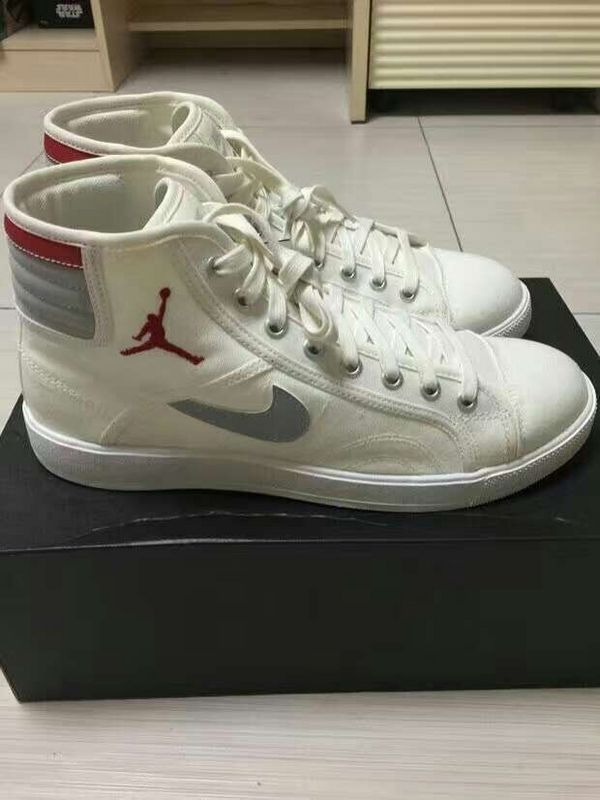 Women Nike Air Jordan Sky Low High OG White Red Grey Shoes - Click Image to Close