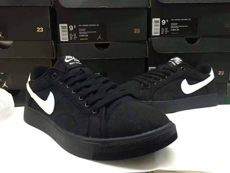 Women Nike Air Jordan Sky Low OG Black White Shoes