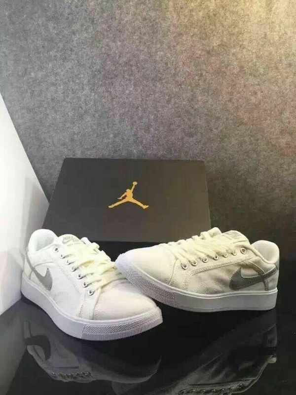 Women Nike Air Jordan Sky Low White Grey Shoes