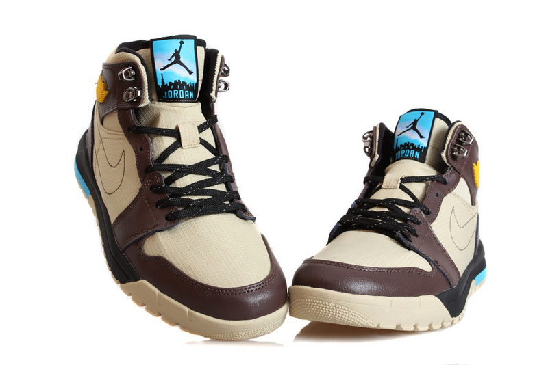 Nike Jordan 1 Trek Light Pink Brown Climbing Shoes