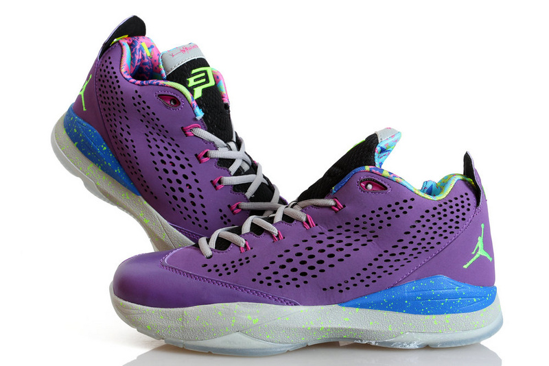 Nike Jordan CP3 7 Purple Blue White Shoes