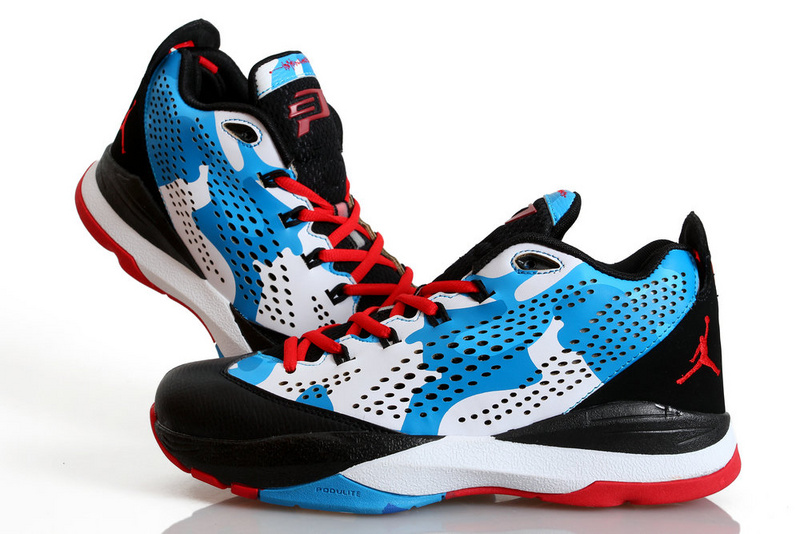 Nike Jordan CP3 7Black White Blue Red Shoes