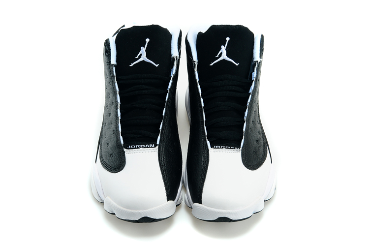Official Air Jordan 13 High Oreo Black White Shoes