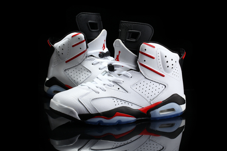 Original 2015 Jordan 6 Retro White Red Black - Click Image to Close